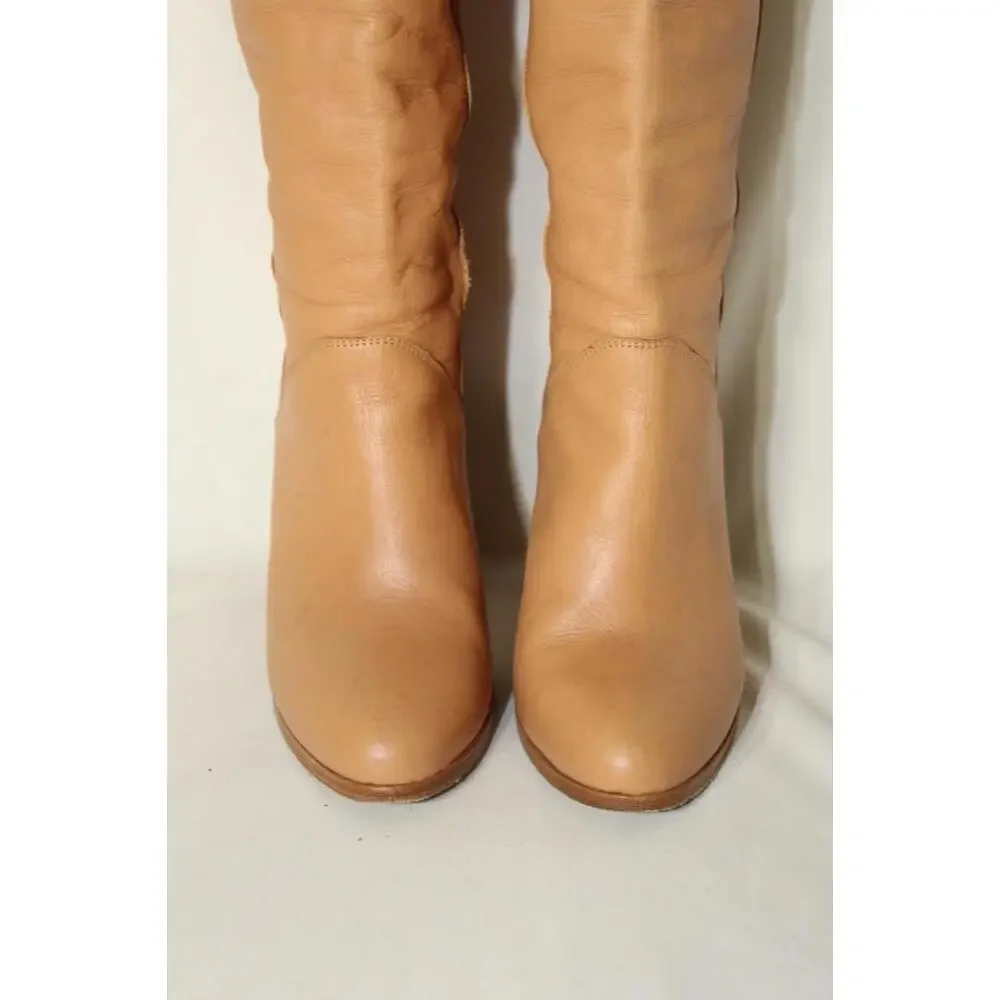 Vanessa Seward Tall Tan Leather Boots size 37 - Picture 7 of 12